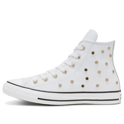 Converse (wmns)  Chuck Taylor All Star Studs High Top Leather Spot Rivet White