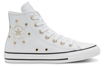 Converse (wmns)  Chuck Taylor All Star Studs High Top Leather Spot Rivet White