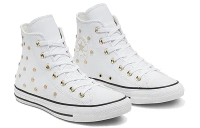 Converse (wmns)  Chuck Taylor All Star Studs High Top Leather Spot Rivet White