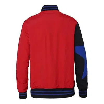 Converse Baseball Jacket 'blue Red Black' In Multi