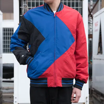 Converse Baseball Jacket 'blue Red Black' In Multi