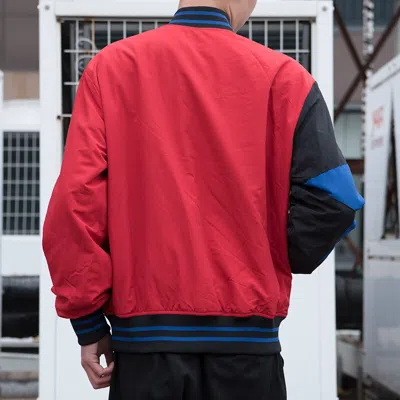 Converse Baseball Jacket 'blue Red Black' In Multi