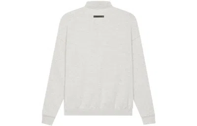 Essentials Fear Of God  Ss21 Pullover Mockneck Light Heather Oatmeal In Gray
