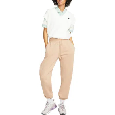 Nike Drawstring Track Pants In Neutral