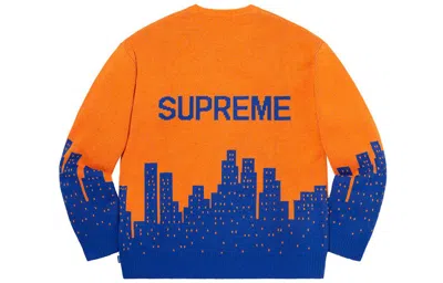 Supreme Ss20 Week 1 New York Sweater In Orange