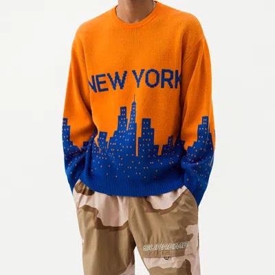 Supreme Ss20 Week 1 New York Sweater In Orange