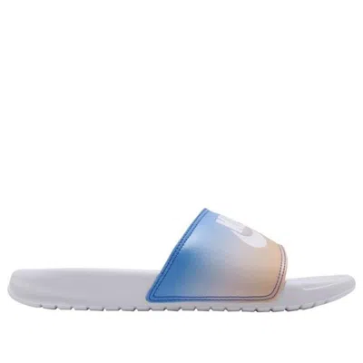 Nike (wmns)  Benassi Jdi Print Slide 'white Hyper Royal'