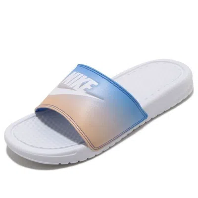 Nike (wmns)  Benassi Jdi Print Slide 'white Hyper Royal'