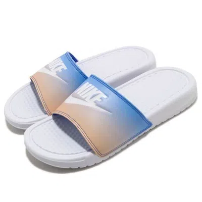 Nike (wmns)  Benassi Jdi Print Slide 'white Hyper Royal'