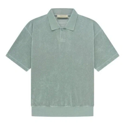Essentials Fear Of God  Ss23 Terry Polo 'sycamore' In Green