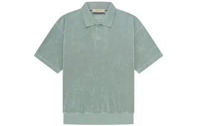 Essentials Fear Of God  Ss23 Terry Polo 'sycamore' In Green