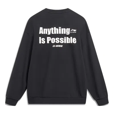 Li-ning Anything Is Possible Graphic Sweatshirt 'black'
