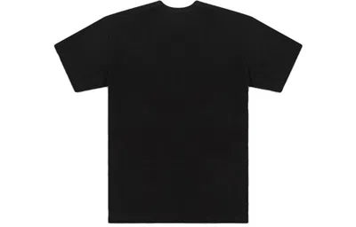 Comme Des Garçons Play Heart Motif Embroidered Short Sleeve T-shirt In Black