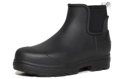 Ugg Black Droplet Ankle Rain Boots In Black
