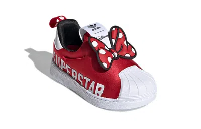 Adidas Originals (td) Adidas Disney X Superstar 360 X'minnie Mouse Bow' In Red