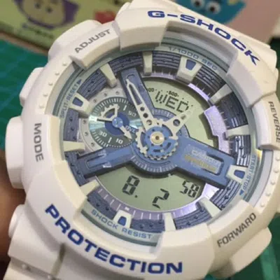 Casio G-shock Analog-digital 'white Blue'