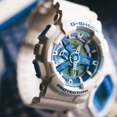 Casio G-shock Analog-digital 'white Blue'