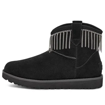 Ugg (wmns)  Classic Mini Fringe 'black' In Multi