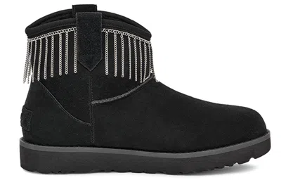 Ugg (wmns)  Classic Mini Fringe 'black' In Multi