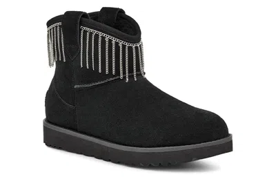 Ugg (wmns)  Classic Mini Fringe 'black' In Multi