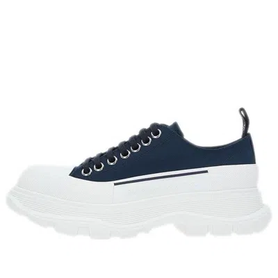 Alexander Mcqueen (wmns)  Tread Slick Lace Up Shoes 'blue White' In Multi