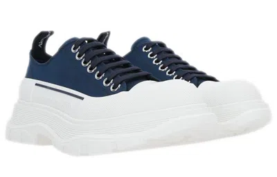 Alexander Mcqueen (wmns)  Tread Slick Lace Up Shoes 'blue White' In Multi