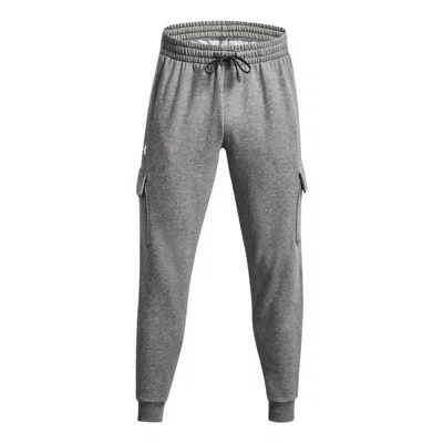Under Armour Rival Fleece Cargo Joggers 'grey' In Gray