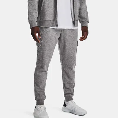 Under Armour Rival Fleece Cargo Joggers 'grey' In Gray