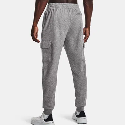 Under Armour Rival Fleece Cargo Joggers 'grey' In Gray