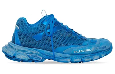 Balenciaga Track 3 Mesh Chunky Sneakers Blue