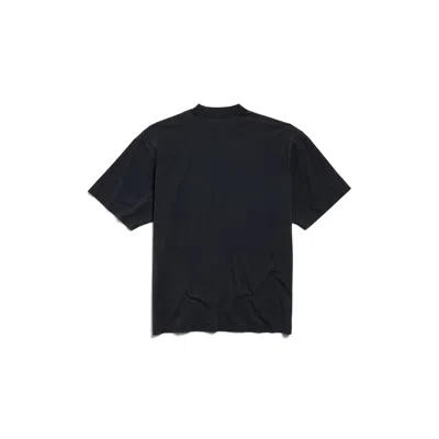 Balenciaga Heart-print T-shirt In Black