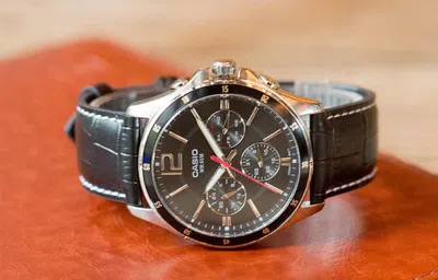 Casio Waterproof Unisex Mens Black Analog