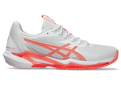 Asics (wmns)  Solution Speed Ff 3 'white Sun Coral' In Gray