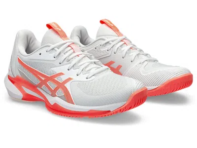 Asics (wmns)  Solution Speed Ff 3 'white Sun Coral' In Gray