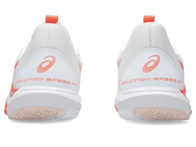Asics (wmns)  Solution Speed Ff 3 'white Sun Coral' In Gray