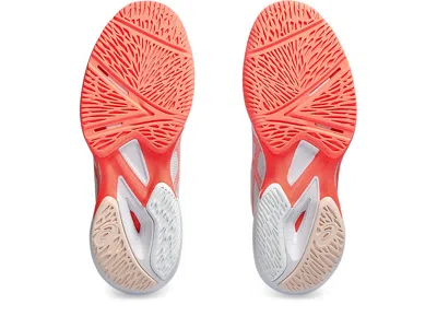 Asics (wmns)  Solution Speed Ff 3 'white Sun Coral' In Gray