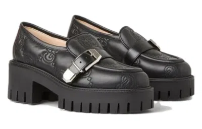 Gucci (wmns)  Gg Matelass Slip-on Loafers With Block Heel 'black'