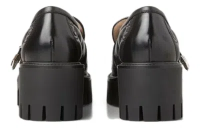 Gucci (wmns)  Gg Matelass Slip-on Loafers With Block Heel 'black'