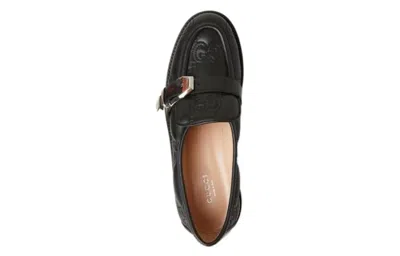 Gucci (wmns)  Gg Matelass Slip-on Loafers With Block Heel 'black'