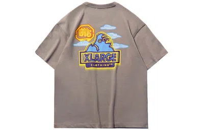 Li-ning Badfive X Xlarge Crossover Short Sleeve 'khaki' In Gray