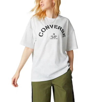 Converse (wmns)  Areca Palm Mesh Boxy T-shirt 'white Black'