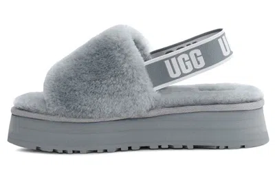 Ugg (wmns)  Disco Slide Cozy Thick Sole Casual Slipper Gray