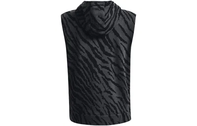 Under Armour Project Rock Rival Fleece Sleeveless Full Zip Top 'black'