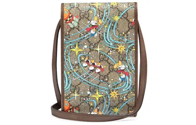 Gucci Ophidia Series Satchel Single Shoulder Bag Mini Black In Multi