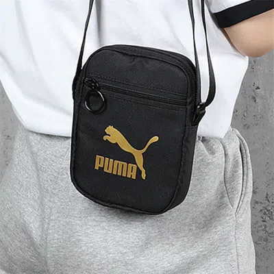 Puma Originals Portable Shoulder Bag 'black Gold'