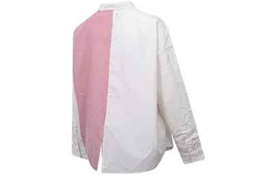 Converse (wmns)  Flowers Small Logo Colorblock Long Sleeves White Pink Shirt