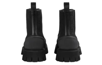 Gucci Gg Ankle Boot 'black Canvas'