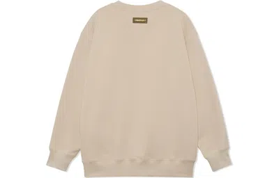 Li-ning Badfive Graphic Sweatshirt 'khaki' In Neutral