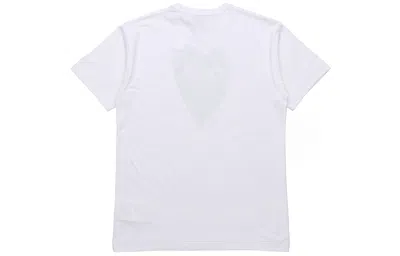 Comme Des Garçons Play Comme Des Garcons Play Greenheart Shaped Printing Short Sleeve White