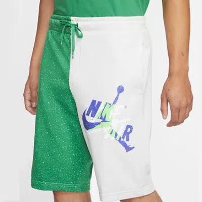 Air Jordan Men's Jumpman Classics Shorts Green 'white' In Multi